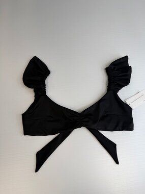 Londre Bikini Top Women Small Back Tie Ruffle Strap Beach Pool Swim Party Ne